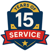 15 years of service